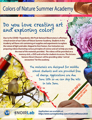 Electronic Poster: Colors of Nature Summer Academy - Virtual