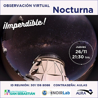 Electronic Poster: Charla y Observación Virtual Nocturna para Aulas Hospitalarias San Sebastian