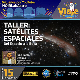 Electronic Poster: Viaje al Universo - Satélites espaciales del espacio a la boca