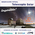 Electronic Poster: Charla sobre el sol y Observacion Virtual Solar para Aulas Hospitalarias San Sebastian