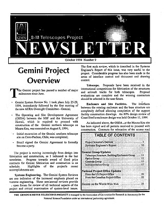 Gemini Focus 009 — October 1994