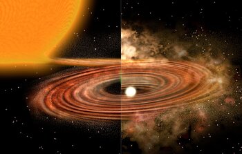 Accretion Disk around binary star system WZ Sge - comparison