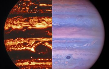 Gemini Infrarrojo y Hubble Ultravioleta