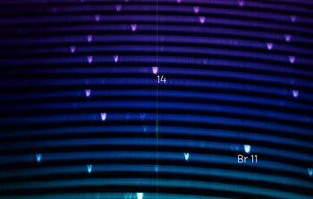 El espectro azul de IGRINS-2 con y sin etiquetas