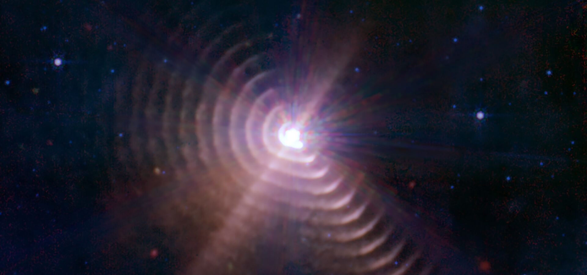 Rings around a rosy star system are destined for interstellar space