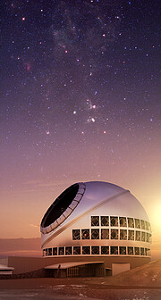 The Thirty Meter Telescope illustration