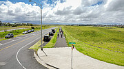 Vista de parte de la caminata por el Sistema Solar de Waimea