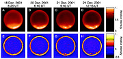 Keck II adaptive optics images of the clouds on Titan