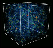 The "cosmic web" predicted by numerical simulations of formation of structures in the universe