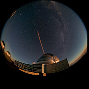 Gemini North LGS in moonrise