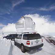 Snowy observatory