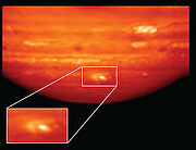 Heat Map of Jupiter Impact