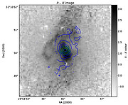 Gemini/NIFS image of emission contours