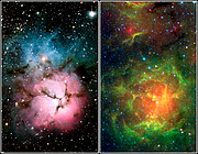 Star Birth in the Trifid Nebula