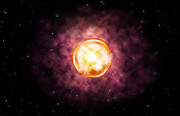 Artist’s concept of the SN 2016iet pair-instability supernova