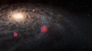 Artist’s Illustration of Brown Dwarfs Surrounding the Milky Way