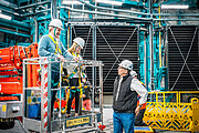 Charles and Livia Simonyi prepare to view the Simonyi Survey Telescope at Vera C. Rubin Observatory