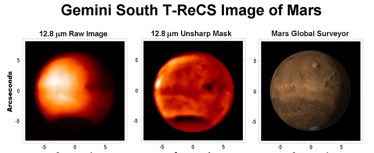Gemini South T-ReCS Image of Mars