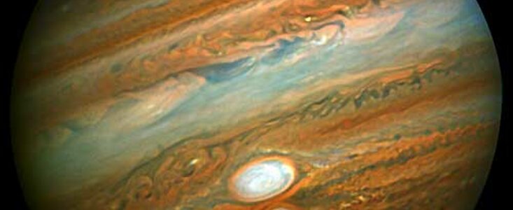 Original Gemini near-infrared image of Jupiter