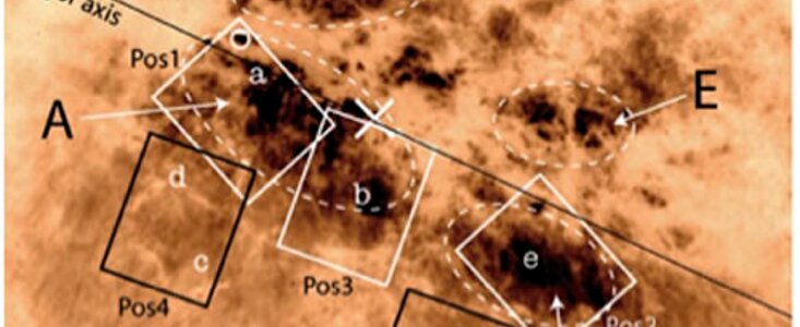 Central region of M82 at optical wavelengths