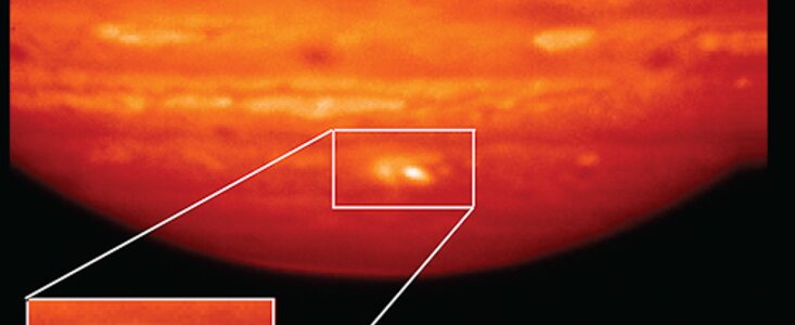 Heat Map of Jupiter Impact