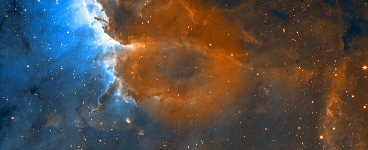 Pelican Nebula Ionization Front