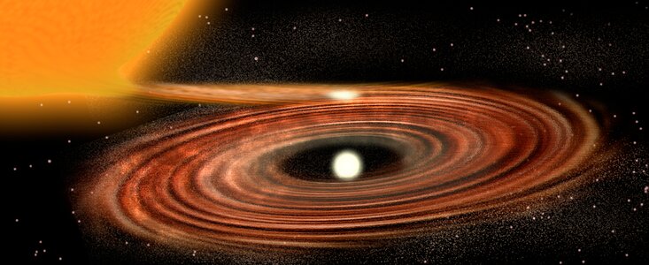 Accretion Disk around binary star system WZ Sge - old model