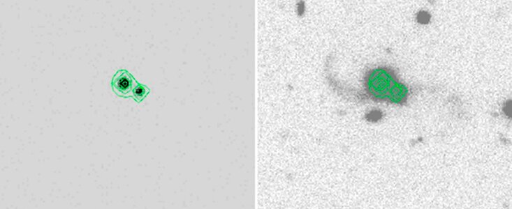 Caught in the act: a merging binary QSO