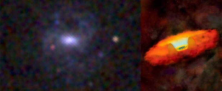 Astronomers find ‘teeny supermassive black hole’