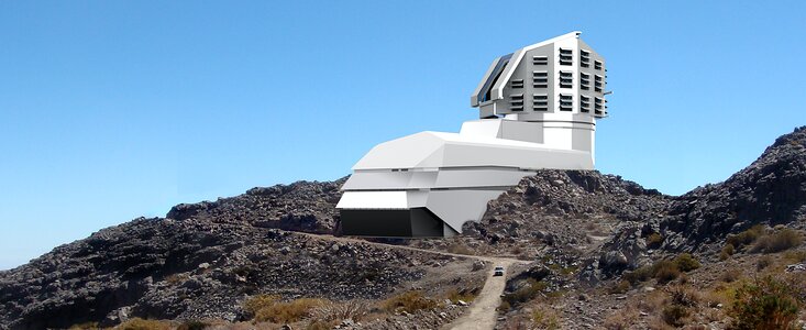 LSST photograph and a rendering mix