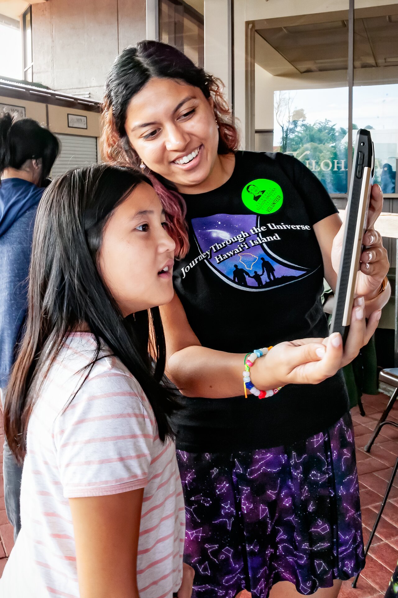 NOIRLab's Leinani Lozi at the STEM event, Ellison Onizuka Day of Exploration