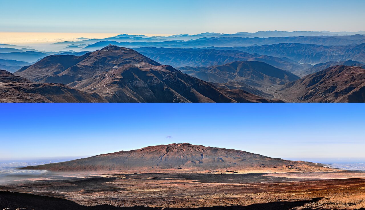 Landscapes of the Twin Gemini Telescopes