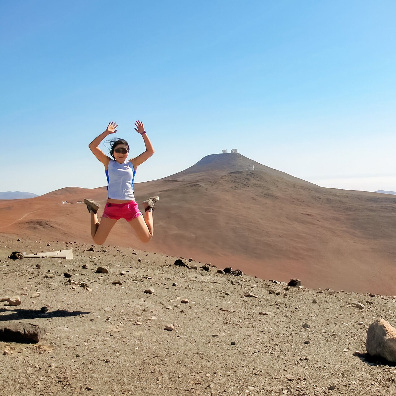 Jumping for joy