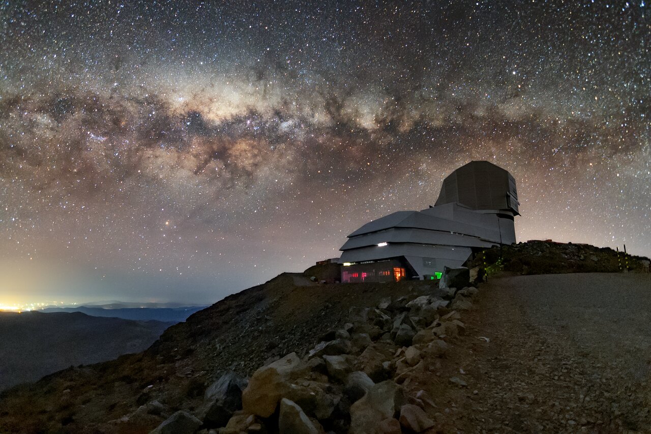 The Milky Way over Rubin Observatory