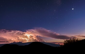 Lightning Above the Mountaintop