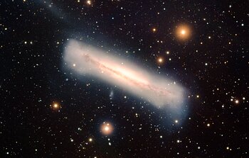 Edge-on Spiral Galaxy NGC 3628