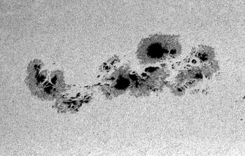 Picture of the Largest Sunspot Group