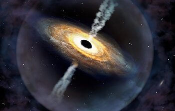 Astrónomos descubren enorme agujero negro en los albores del Universo