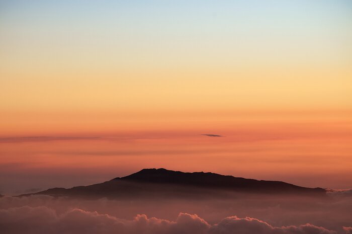 A Cloudy Sunset in Hawai'i