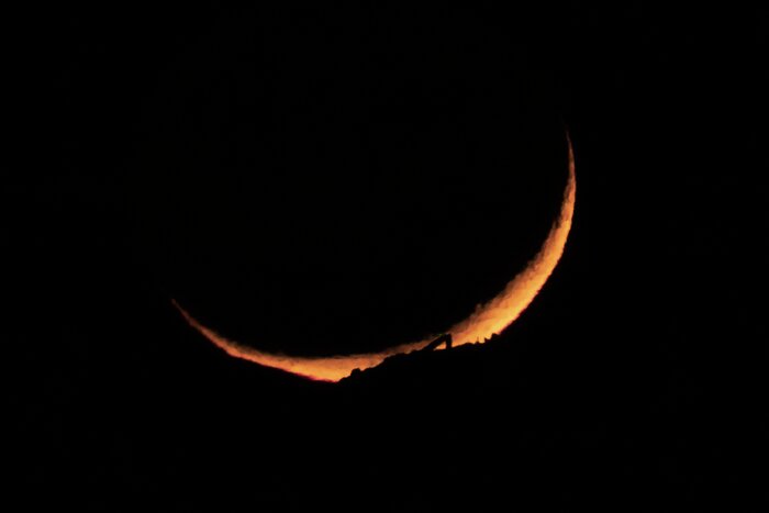 Moon Setting Behind McMath-Pierce Solar Telescope