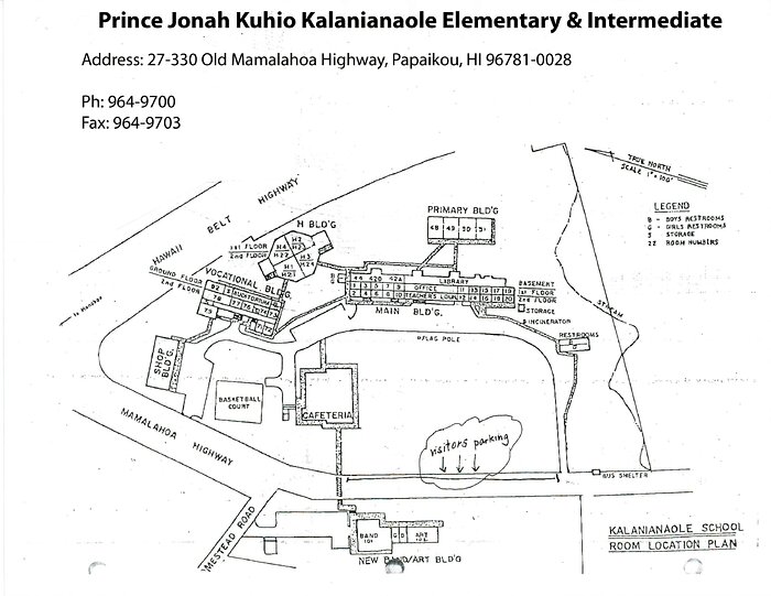 Kalanianaole Elementary & Intermediate Map