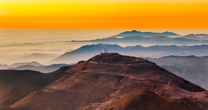 Sunset at Cerro Tololo Inter-American Observatory