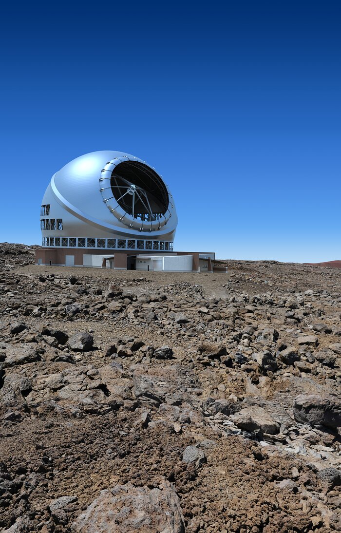 The Thirty Meter Telescope illustration