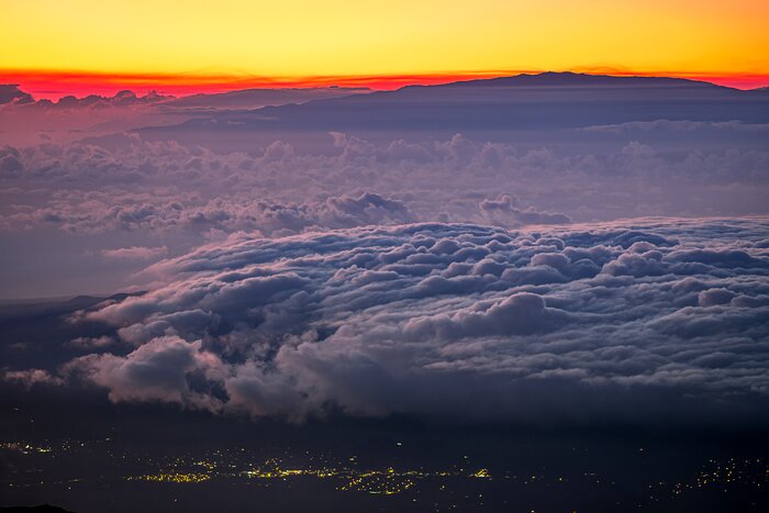 A Foggy Sunrise in Hawai'i