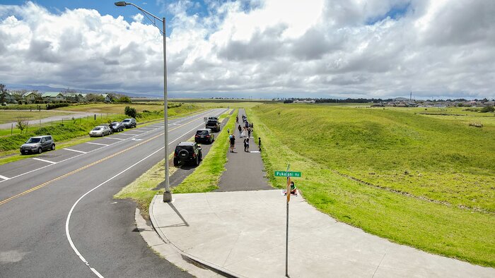 View of part of the Waimea Solar System walk