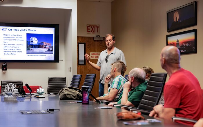 Visitors inside the HQ Conference Room