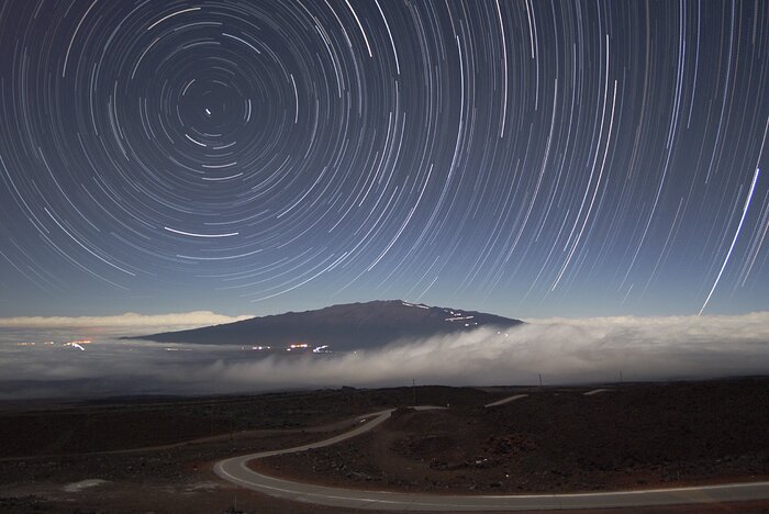 Star Trails Over Mauna Kea