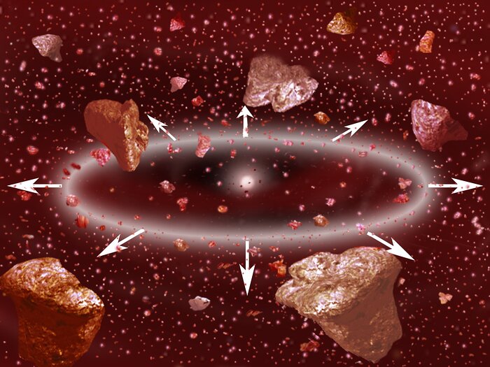 Dusting for Clues: Gemini Discovers Evidence for Colliding Bodies in Planet Forming Disk