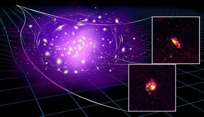 Gemini Observatory Confirms Spiral Nature of Extremely Distant Lensed Galaxy