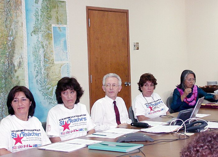 Star Teachers press conference at Gemini South in La Serena, Chile